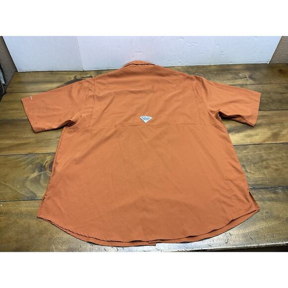 Texas Longhorns Shirt Mens Large Burnt Orange Columbia PFG Omni Shade Vented - Picture 10 of 11